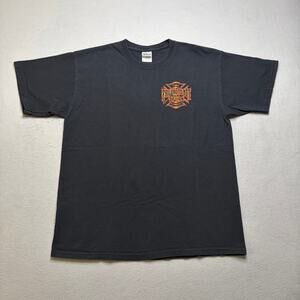 Vintage Failure Is Not An Option Fire Rescue T Shirt Men’s Large Black Tee
